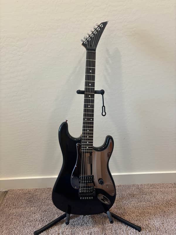 Chandler Super Strat -Charvel Killer 1986 - Black image 1