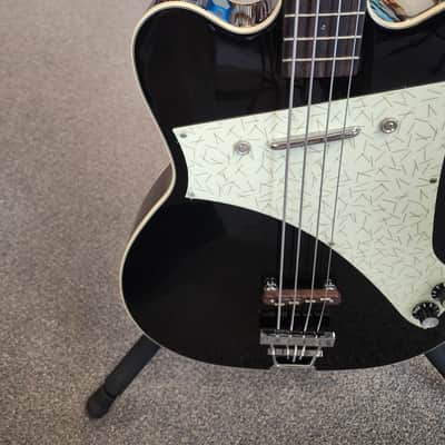 Used Kay Vintage Reissue K5970VBK Jazz Special Bass by Roger Fritz - Black w/ Hardshell Case image 4
