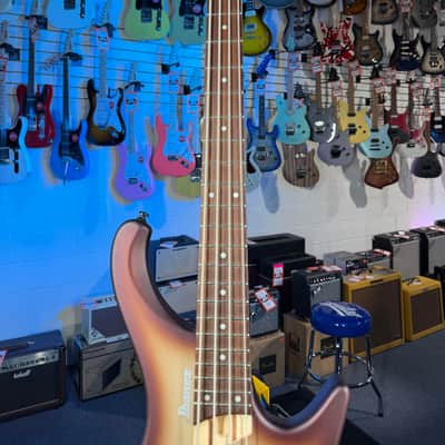 Ibanez Bass Workshop EHB600 Electric Bass Guitar - Charred Champagne Burst Matte, Free Plek! 505 image 2