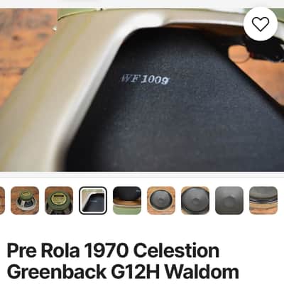 70’ Celestion t1281 g12h30 pre rola “greenbacks” (x4) image 12