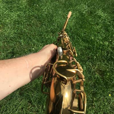 EXCELLENT KING 1945 ZEPHYR  SN2738XX ALTO SAXOPHONE ORIGINAL LAC. 3 RINGS TECH SERVICED READY TO PLAY DOUBLE SOCKET NECK SN MATCH KING CASE imagen 12
