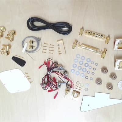 Haze  Electric Guitar DIY Kit,Solid Body w/Flame Maple Veneer E-238DIY SG image 3