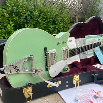 ✮ULTRA RARE✮'15 Gretsch G-6134 Double Cut PENGUIN Ltd ✮BROADWAY JADE✮1 of 25✮Jet image 22