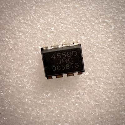 Japan Radio Company JRC 4558D Chip with Chip Socket - Ibanez Tube Screamer Chip image 1