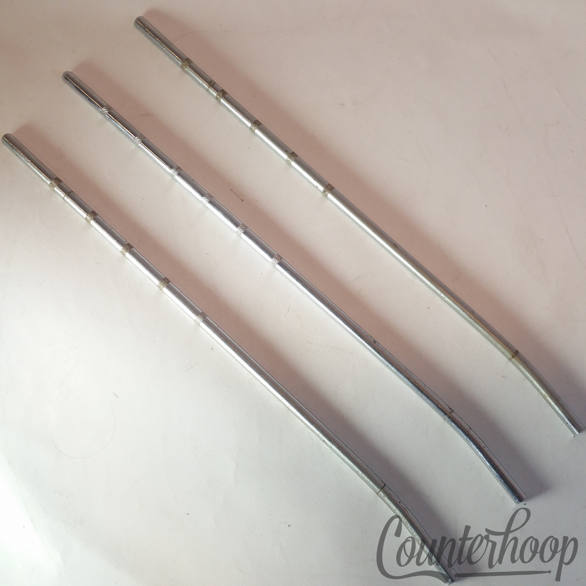 Gretsch 3x 14/16"Floor Tom Drum Leg Knurling Grooves Chrome Vintage 50s Straight — main photograph