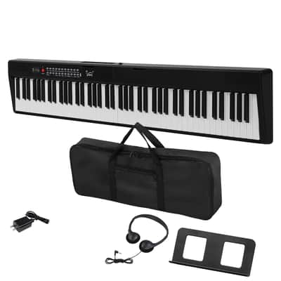 Free Shipping! 🎹88 Key Portable Foldable Electric Piano / Keyboard MIDI, USB, Soft Case / Gig Bag, Microphone, & Sustain Pedal!🎹 image 3