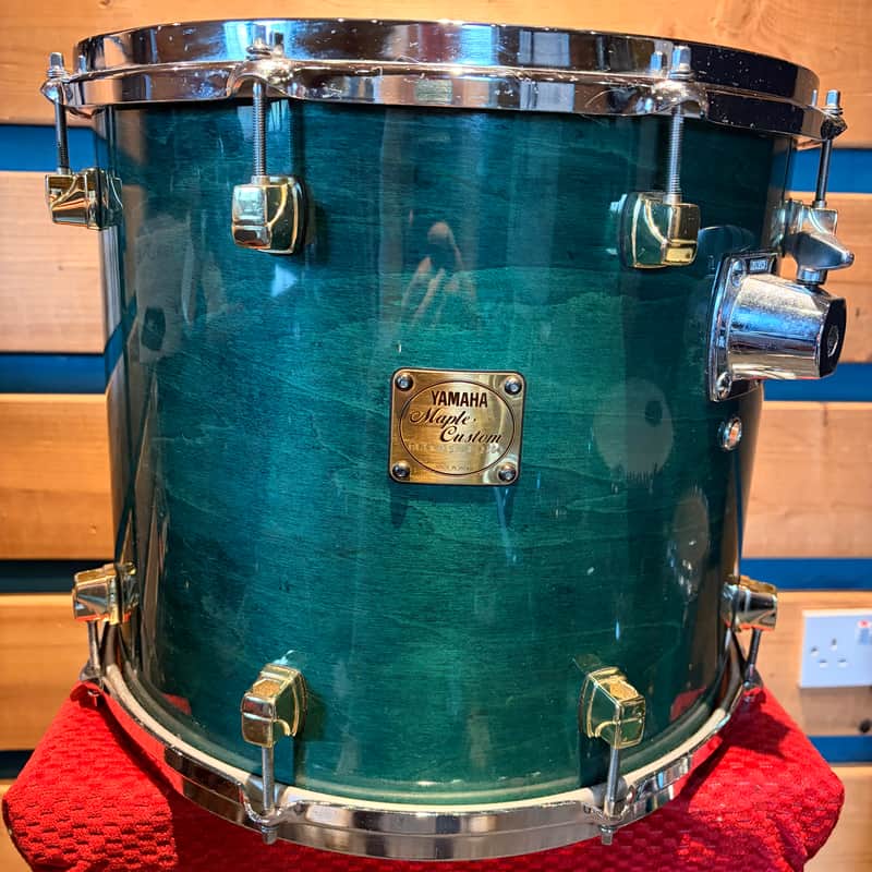 15x13 Yamaha Maple Custom Emerald Green image 1