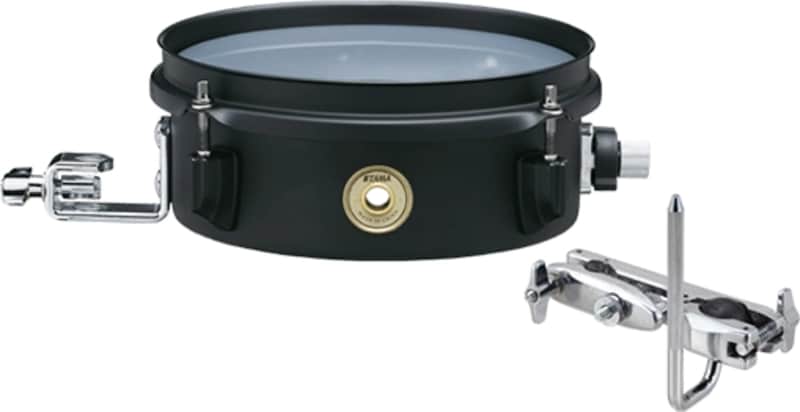 Tama Metalworks Effect Series Steel Snare Drum, 8" x 3", Matte Black image 1