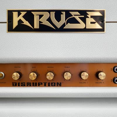 Kruse Amplification Disruption Amp Head w/ Matching Kruse 4x12 Speaker Cabinet - White image 8