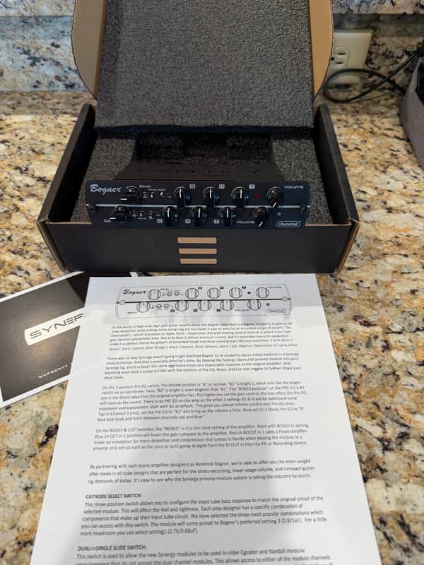 Synergy Bogner Uberschall Preamp Module-Black image 1