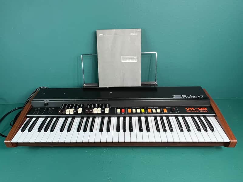Roland VK-09 61-Key Electronic Organ 1980s - Black image 1