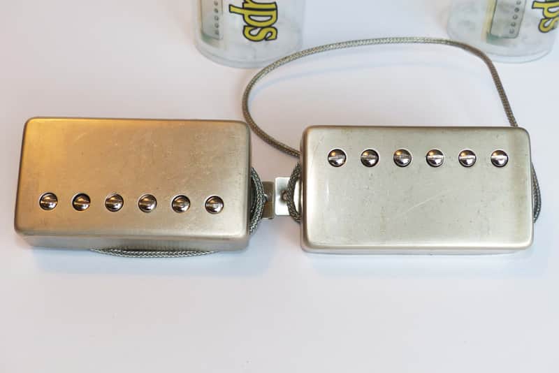 JM Jim Rolph humbuckers ’58 pretenders antique chrome set 7.6k 8.3k image 1