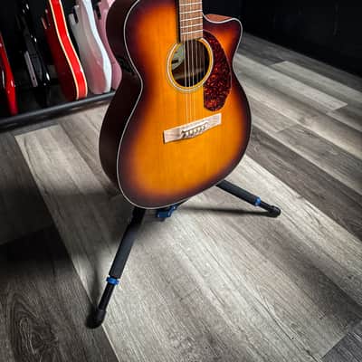 Fender CC-60SCE Limited Edition Acoustic/Electric Guitar - Satin Aged Cognac Burst image 3