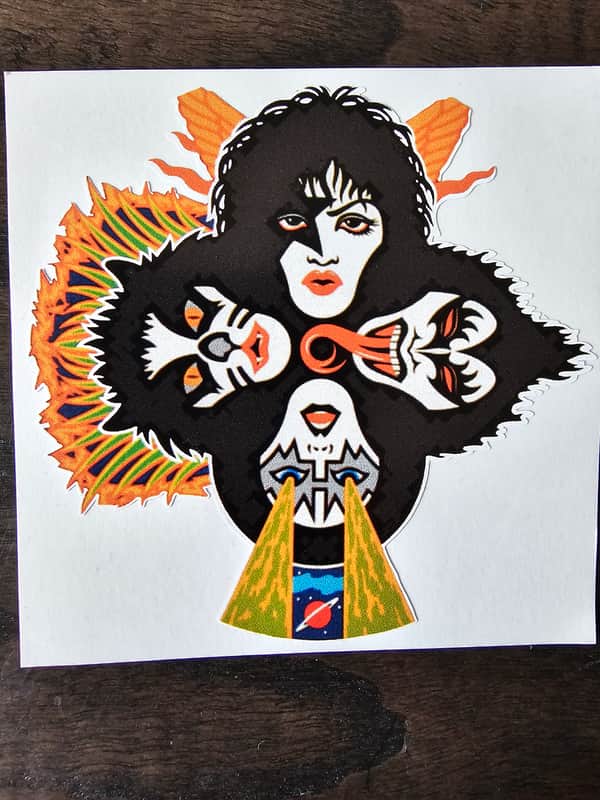 Dean Dimebag Darrell FBD kiss Sticker Far Beyond Driven 1994 image 1