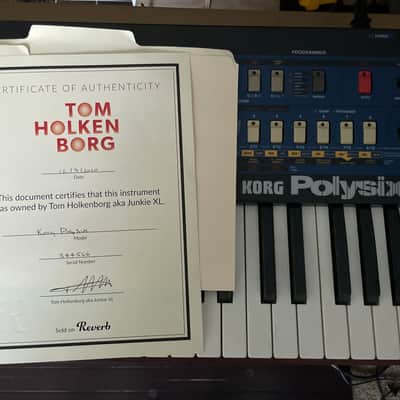 Korg PolySix 1980s - Navy Blue (Kiwi Six mod, midi) owned by Junkie XL, professionally serviced in 2025 image 11