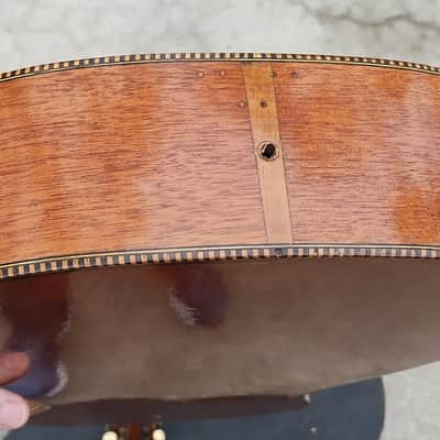 Vintage 1920's Supertone All Mahogany Parlor Guitar - Very Rare!  Gorgeous! image 14
