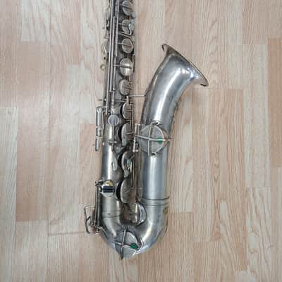 Buesher True Tone Low Pitch Tenor Vintage 1920's - Silver image 1