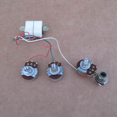 1960s Teisco Audition Pots Double Switches Input Jack Wiring Harness Fit National Univox image 2