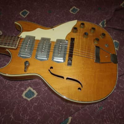 Vintage 1960's Airline Kay Barney Kessel Swingmaster EXC image 2