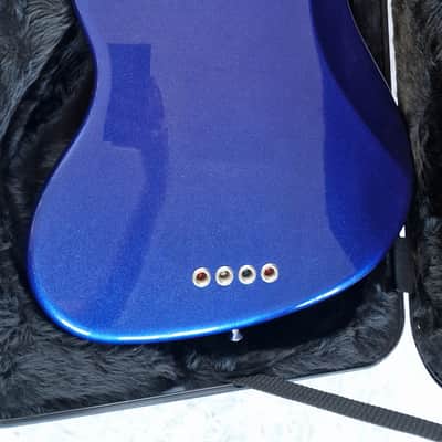Fender American Standard Jazz Bass Fretless Custom Upgrades Mystic Blue 4-String image 7