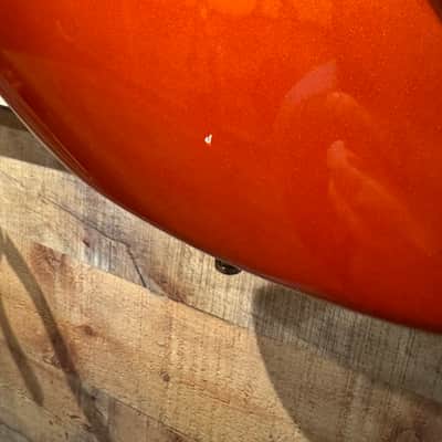 Fender American Deluxe Stratocaster V-Neck with Maple Fretboard 2004 - Candy Tangerine image 13