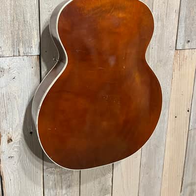 1962 Silvertone H-612  Sunburst, Built in the USA by Kay, Includes Hard Shell Case. Plays Great Ships Fast ! image 10