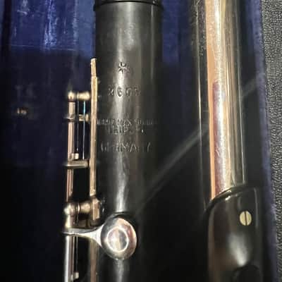 Moritz Max Monnig Leipzig Germany Flute 1930-40 - Grenadilla wood/Silver image 2