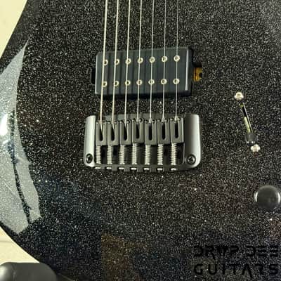 Balaguer USA Series Seraph Modern 7 Baritone 7-String Electric Guitar w/ Case (924) - Gloss Metallic Black image 7