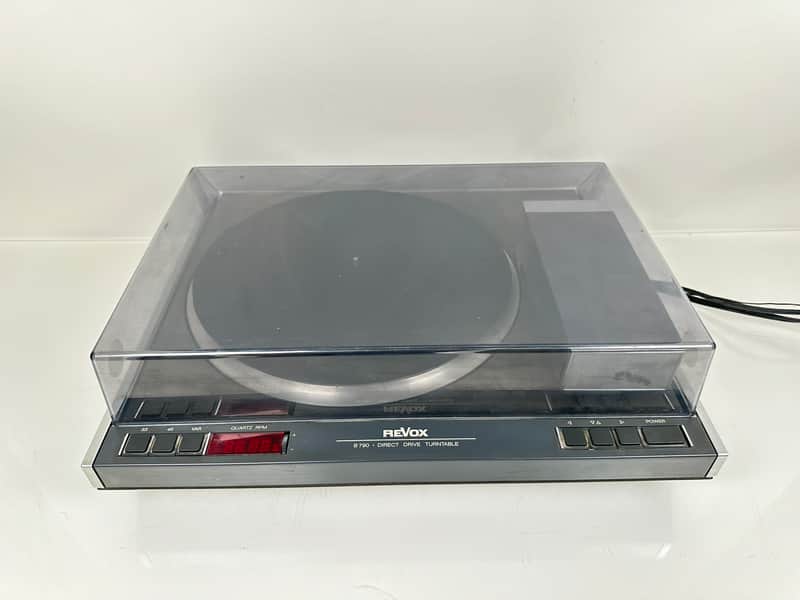 Vintage ReVox B790 Turntable w/ Original Dust Cover image 1