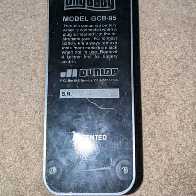 (Low Serial) Dunlop GCB95 Cry Baby Standard Wah 1982 - Present - Black image 4