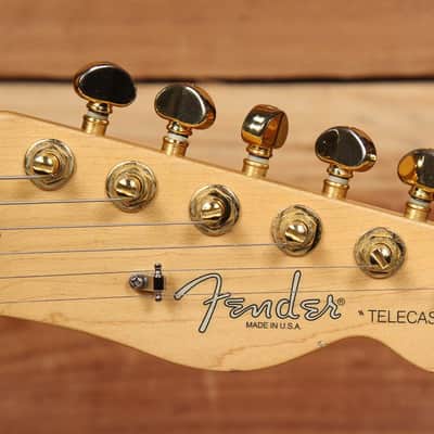 FENDER USA TELECASTER w/ BIGSBY! Tremolo Gold & Sunburst American Beauty 13415 image 8