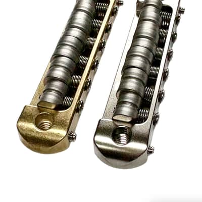 Bensonite Jazzmaster Bridge V2 - Nickel Plated Brass - 7.25'' radius image 4