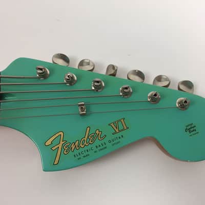 Fender Pawn Shop Bass VI 2012 - Nitro Refin Seafoam Green image 4