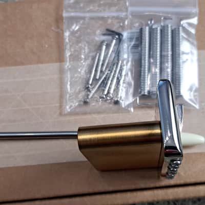 MannMade USA Tremolo Bridge Nickel/Polished Saddles PRS image 8