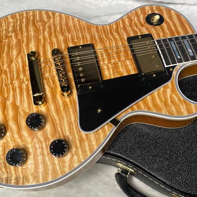 NEW! Gibson Dealer Select Custom Shop Les Paul Custom AAAAAAA Quilt - 7AQ! - Natural - SO MUCH DEPTH and MOVEMENT! - 9.7 lbs - Authorized Dealer - G07564 image 5
