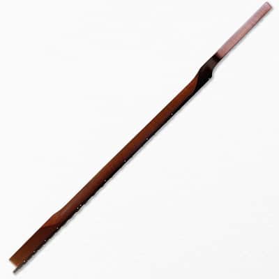 Roasted Flame Maple Guitar Neck | Dark Rosewood Fretboard | Stainless Steel Frets | Abalone Inlays image 3