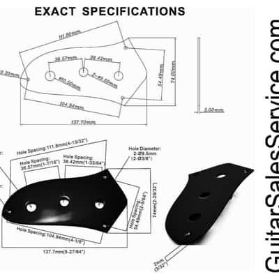 Fender Jaguar Stainless Steel Lower Control Plate - Gold image 3