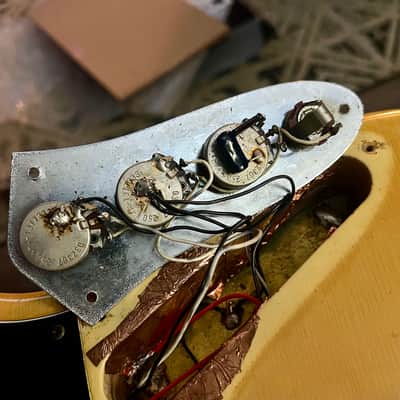 Vintage Fender Jazz Bass 1973 - Tuxedo Appointments Olympic White w Black Guard, Black Binding and Blocks image 9