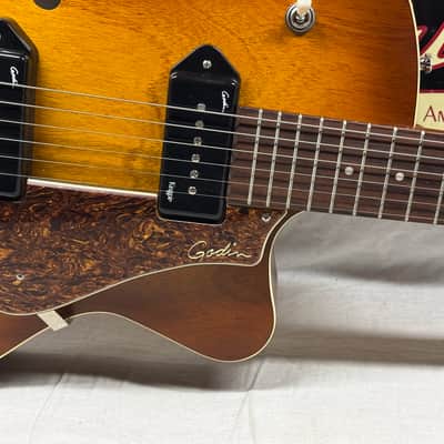 Godin 5th Avenue CW Kingpin II 2 Archtop Hollowbody Guitar with Soft Case 2003 image 7