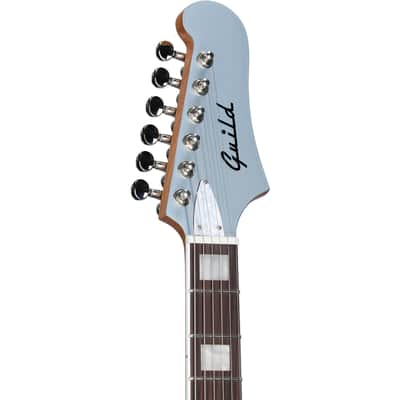 Guild Surfliner Deluxe Electric Guitar, Glacier Blue Metallic image 4