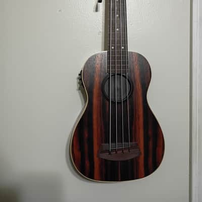Kala UBASS-EBY-FL U-Bass Striped Ebony Fretless Ukulele Bass 2010s - Natural image 2