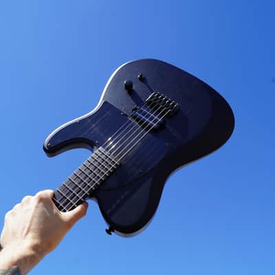 Schecter DIAMOND SERIES PT Black Ops Satin Black Open Pore 6-String Electric Guitar (2024) image 1