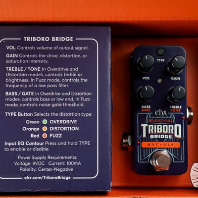 Open Box - Electro-Harmonix Pico Triboro Bridge Overdrive / Distortion / Fuzz Pedal image 7