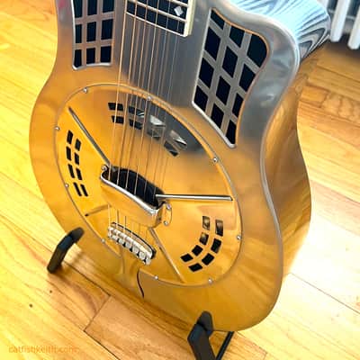 Reso Rocket Steel Cutaway Single Cone 2024 Rubbed Nickel - Discounted because of small dent on the side -IN STOCK NOW! image 1