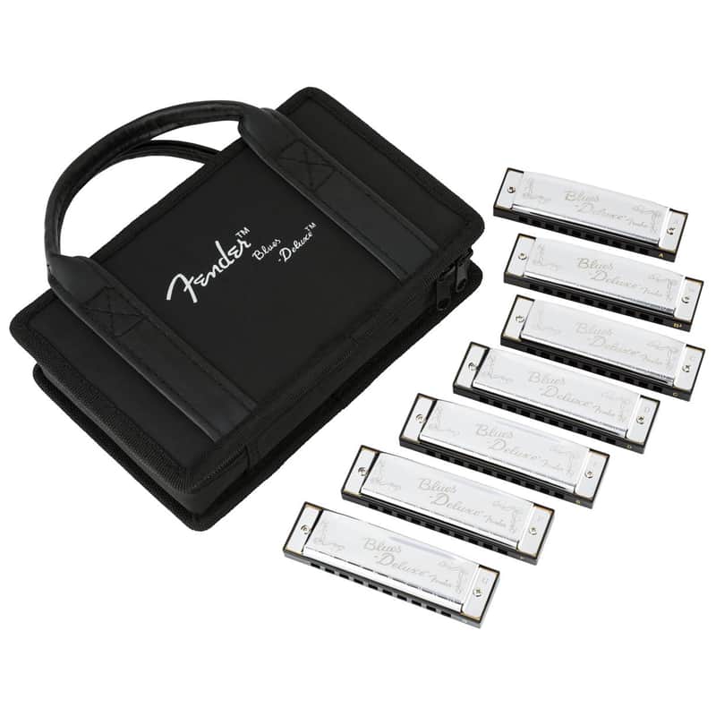 Fender Blues Deluxe Harmonica, 7-Pack (with Case) image 1