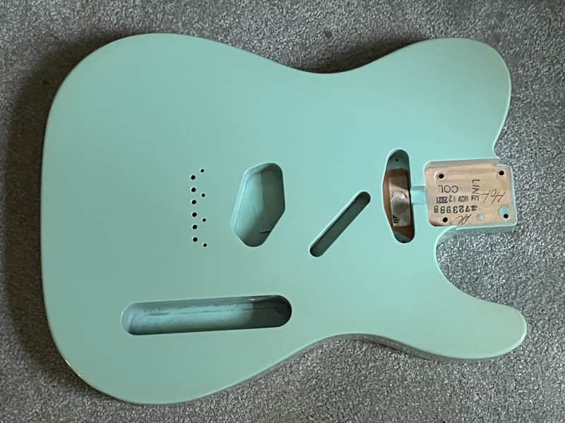 Fender American 60s Telecaster guitar body Daphne Blue image 1