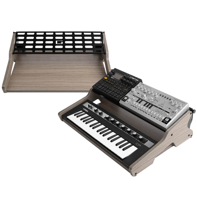 Gator Frameworks Elite Synth Oasis Series Keyboard Stand For 32-Key Midi Controllers, Black (GFW-ELITE-SYNTHOASIS-BLK-32) image 1