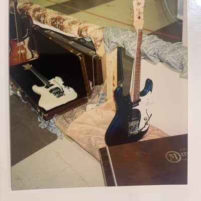 1993 Mosrite Ventures Model '65 Metallic Blue Mint Condition Full Documentation Made in the USA image 3