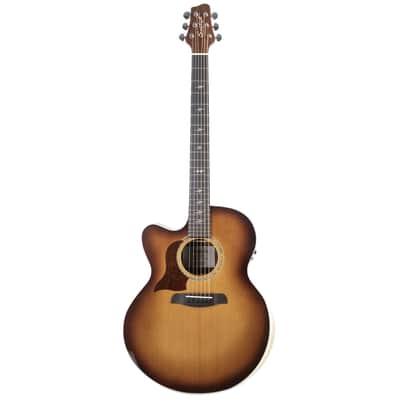 Sawtooth Left Handed Australian Blackwood Jumbo Cutaway 24 Fret Acoustic Electric Guitar w Red Cedar Top image 2