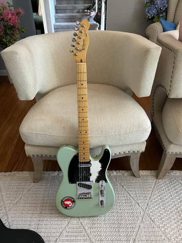 1987 Squier E Series Nahsville Telecaster MIJ Japan green image 1